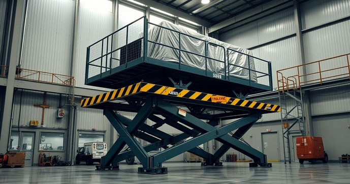 Plataforma hidráulica elevatória é a solução ideal para otimizar o transporte de cargas pesadas