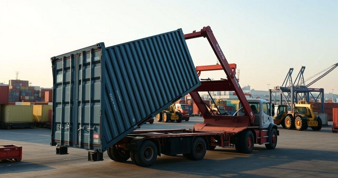 Tombador de container: a solução ideal para movimentação eficiente Tombador de container: a solução ideal para movimentação eficiente