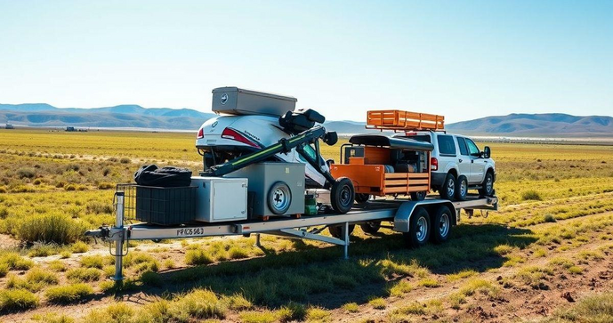 Plataforma Rebocavel: Transporte Seguro E Versátil Plataforma Rebocavel: Transporte Seguro E Versátil