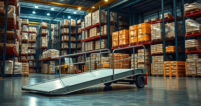 Rampa móvel de carga como solução prática para movimentação de mercadorias Rampa móvel de carga como solução prática para movimentação de mercadorias